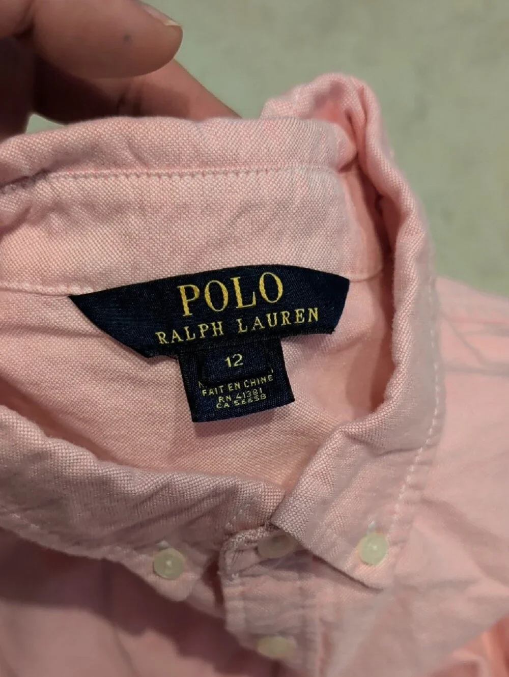 Ralph Lauren Oxford Knit Long Sleeve Bottom Down Dress